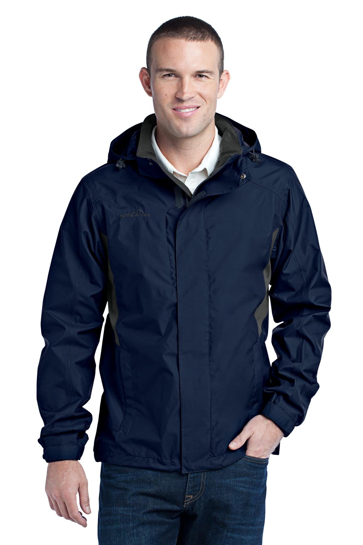 Eddie Bauer Rain Jacket. EB550 River Blue Navy