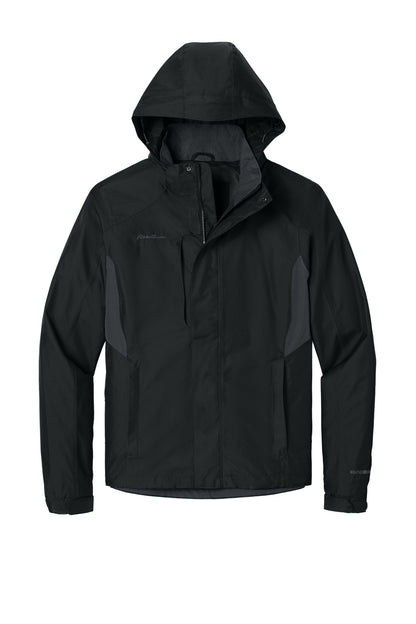 Eddie Bauer Rain Jacket EB550 Black/Steel Grey