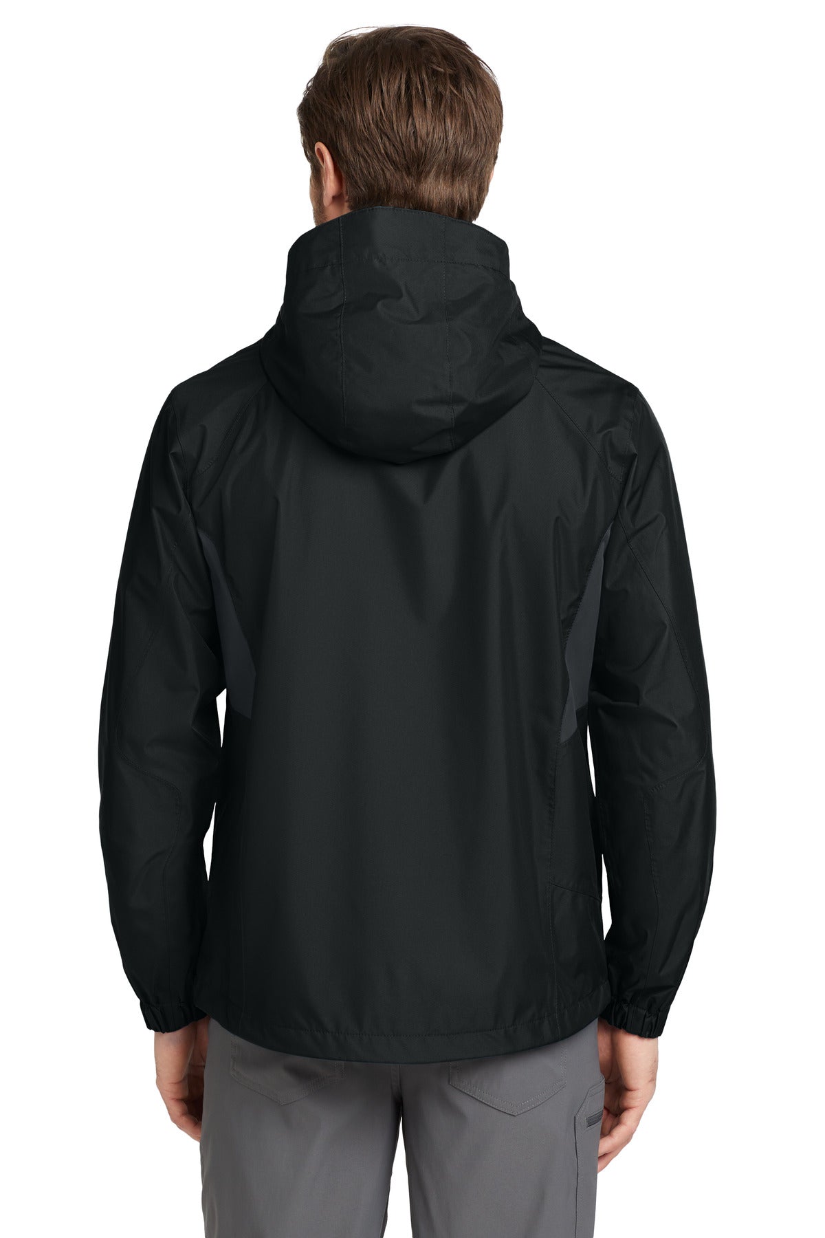 Eddie Bauer Rain Jacket EB550 Black/Steel Grey