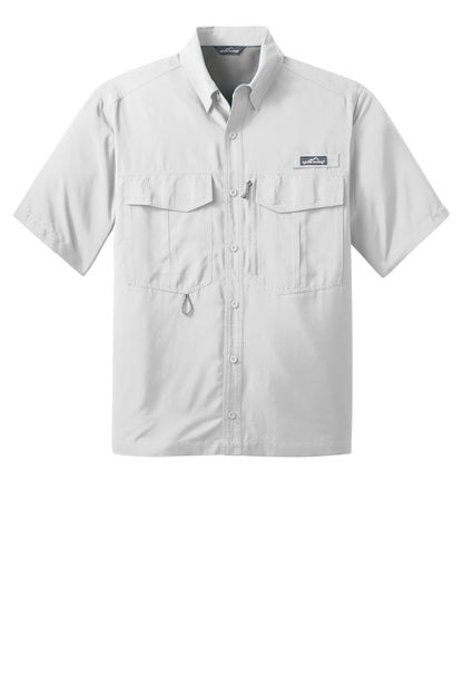 Eddie Bauer Short Sleeve Performance Fishing Shirt EB602 White