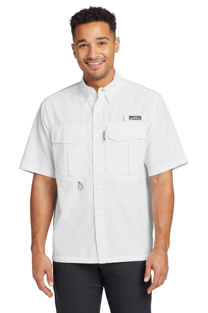 Eddie Bauer Short Sleeve Performance Fishing Shirt EB602 White