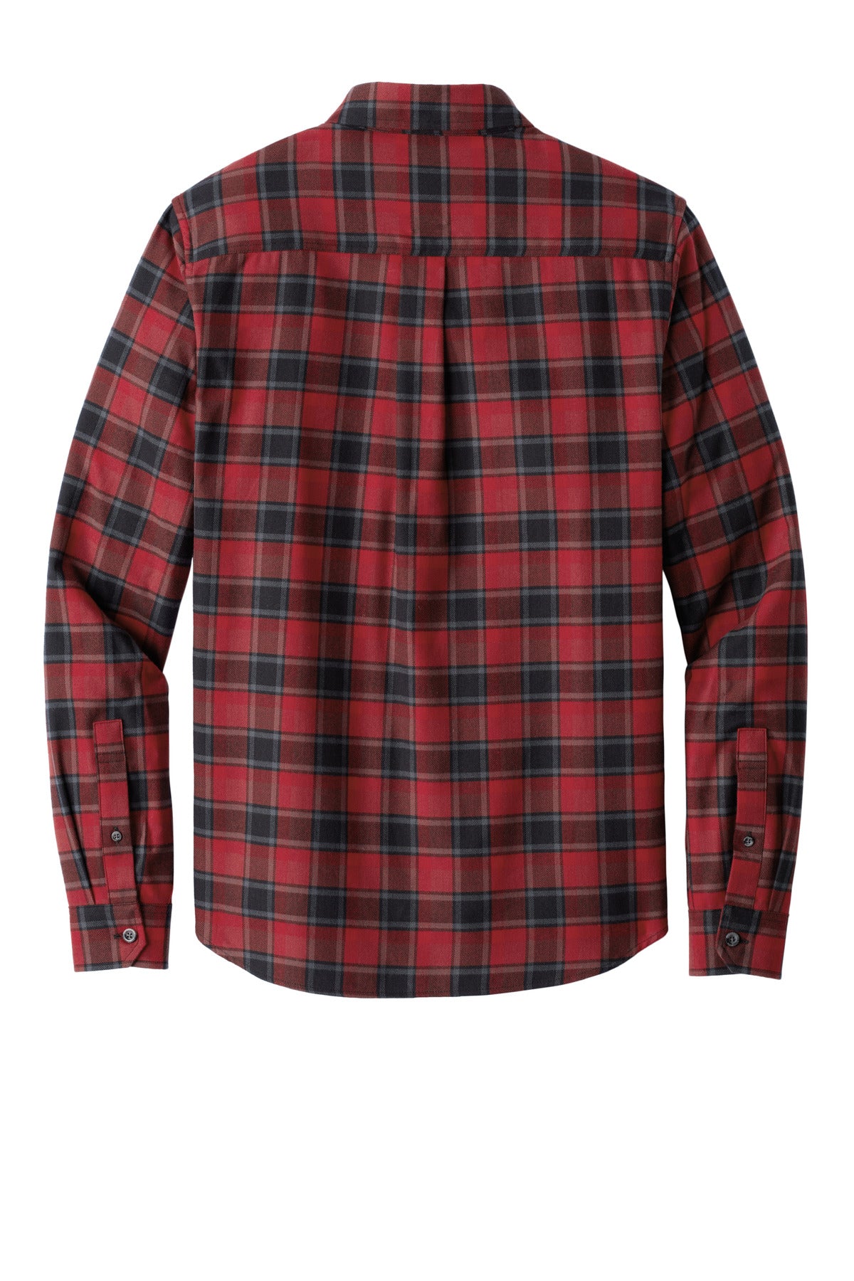 Eddie Bauer Long Sleeve Favorite Flannel Plaid Shirt EB610 Red Highland Plaid