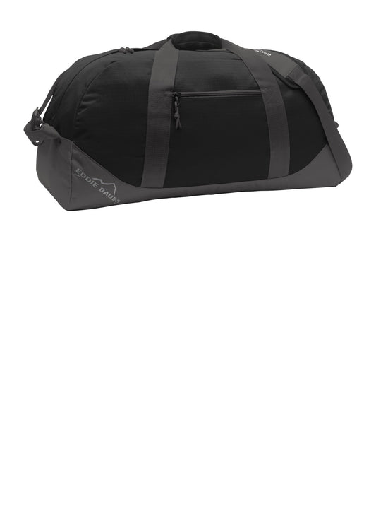 Eddie Bauer Large Ripstop Duffel EB901 Black/Grey Steel