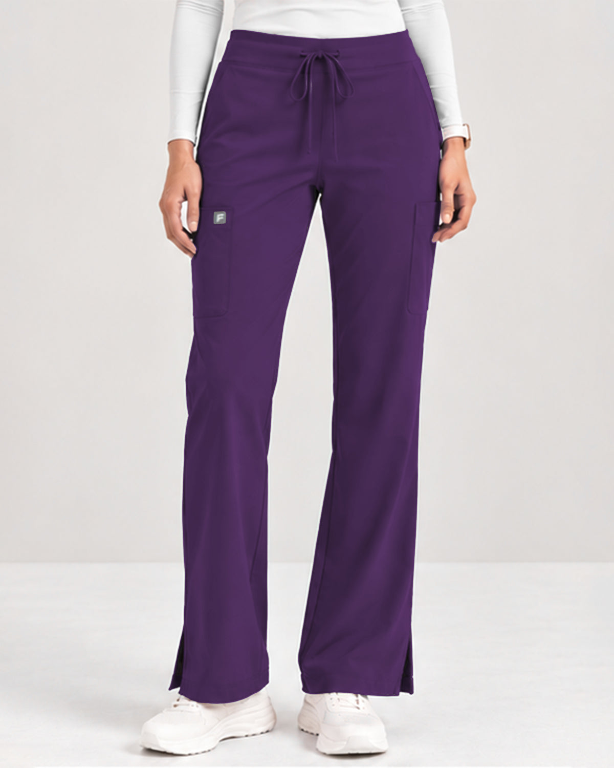 Foundry Women's 2005 Jasmine 5 Pocket Mini Flare Cargo Pant Eggplant