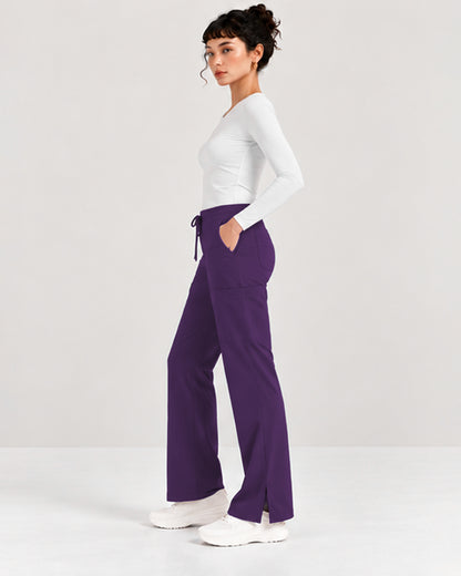 Foundry Women's 2005 Jasmine 5 Pocket Mini Flare Cargo Pant Eggplant
