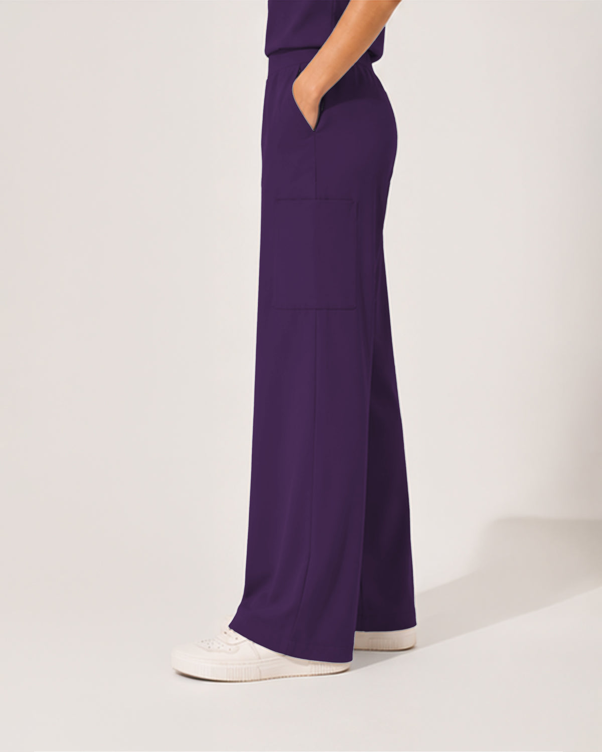 Foundry Women's 2205 Sierra 5 Pocket Wide Leg Pant Eggplant