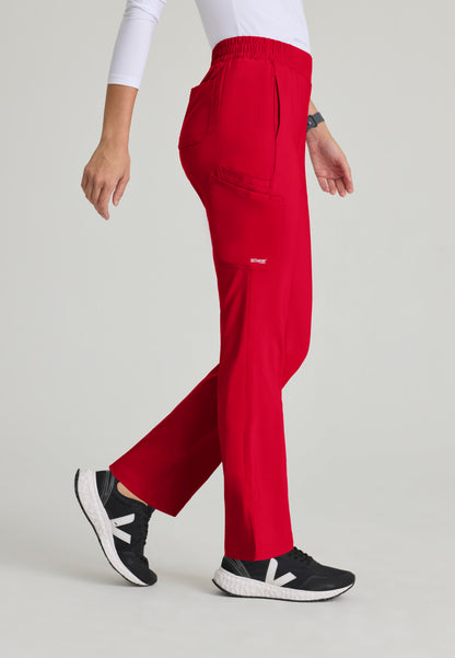 Greys Anatomy Evolve GSSP627 Cosmo Scrub Pants True Red