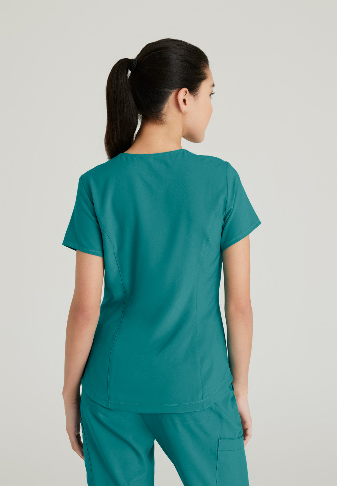 Greys Anatomy Evolve GSST180 Rhythm Scrub Top Teal