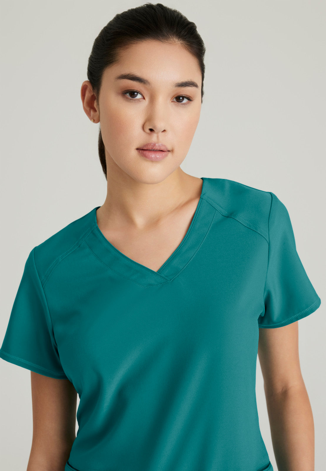 Greys Anatomy Evolve GSST180 Rhythm Scrub Top Teal