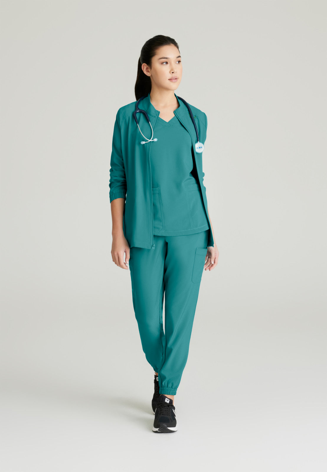 Greys Anatomy Evolve GSSW886 Virtue Scrub Jacket Teal