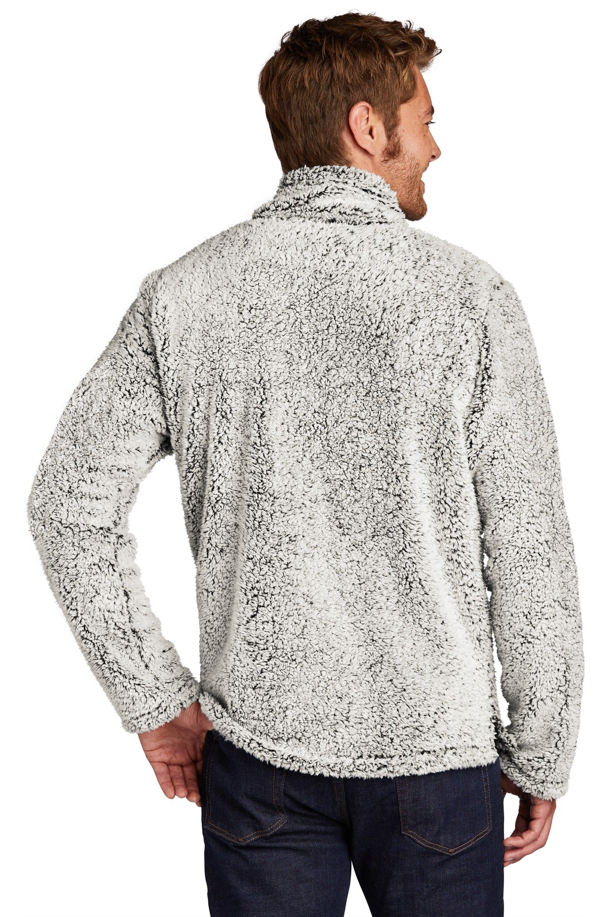 Port Authority Cozy 1/4-Zip Fleece F130 Grey Heather