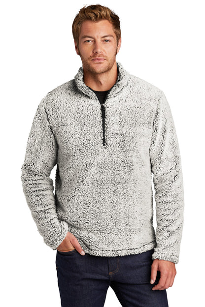Port Authority Cozy 1/4-Zip Fleece F130 Grey Heather