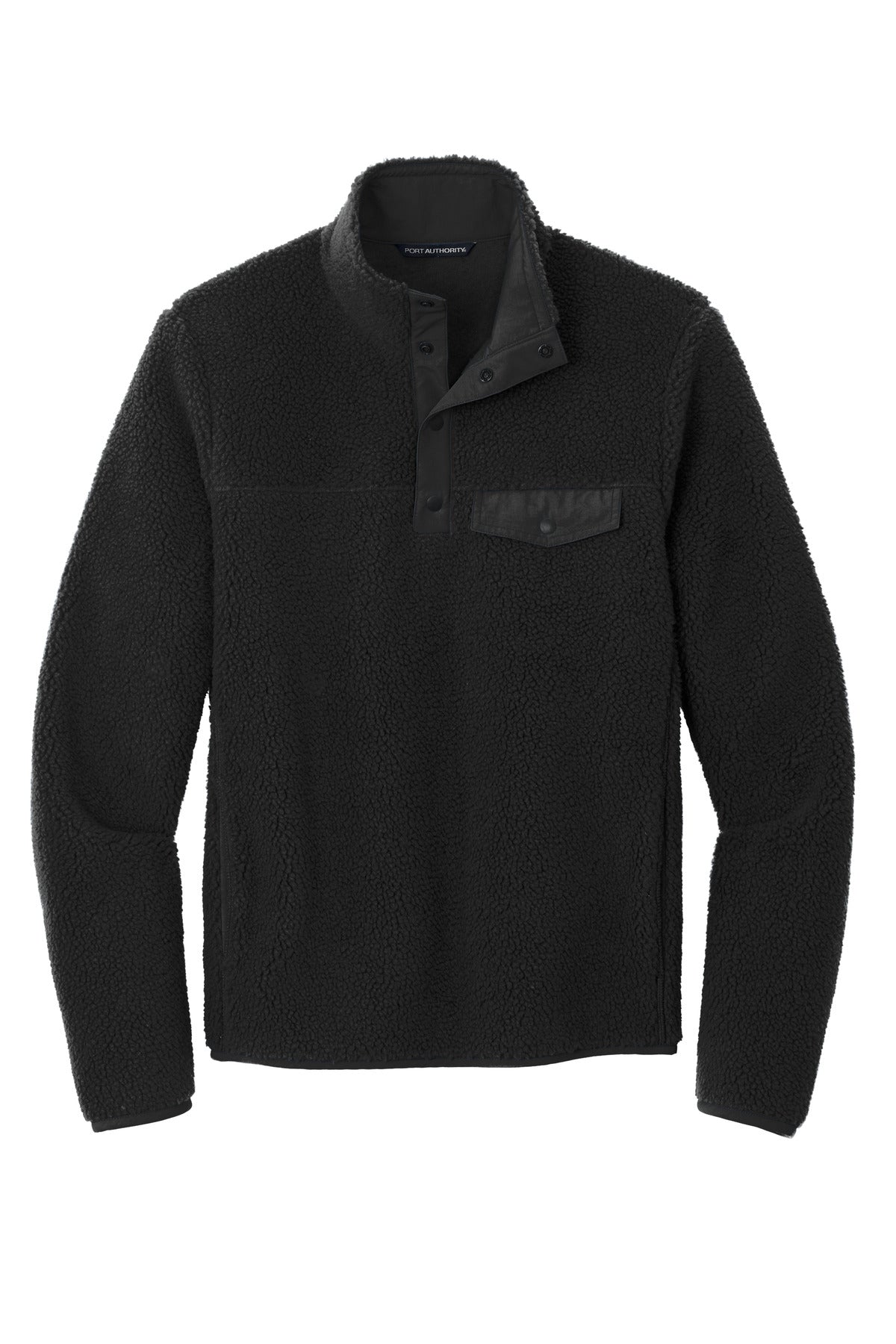 Port Authority Camp Fleece Snap Pullover image 3