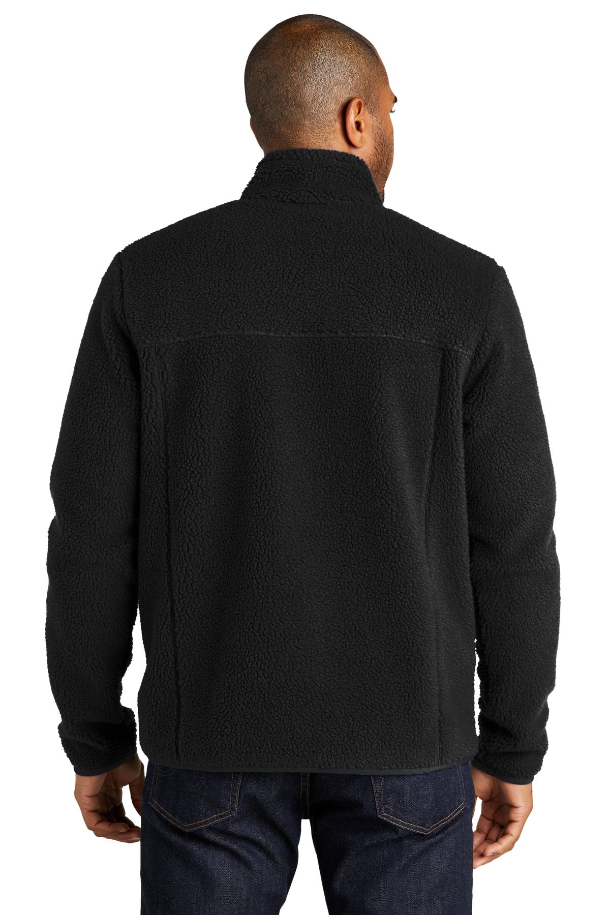 Port Authority Camp Fleece Snap Pullover F140 Deep Black