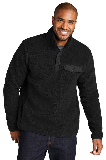 Port Authority Camp Fleece Snap Pullover image 1