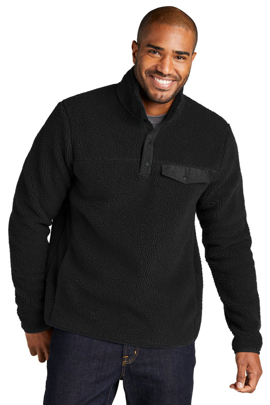 Port Authority Camp Fleece Snap Pullover image 1