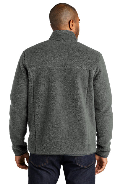 Port Authority Camp Fleece Snap Pullover F140 Grey Steel