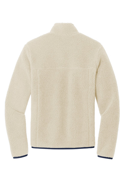 Port Authority Camp Fleece Snap Pullover F140 Oat/ Dress Blue Navy