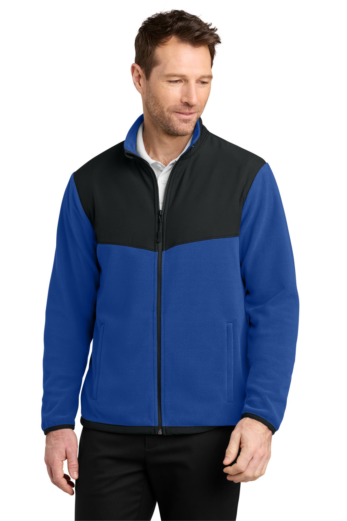 Port Authority Therma-Tek Fleece Jacket F180 True Royal/ Black