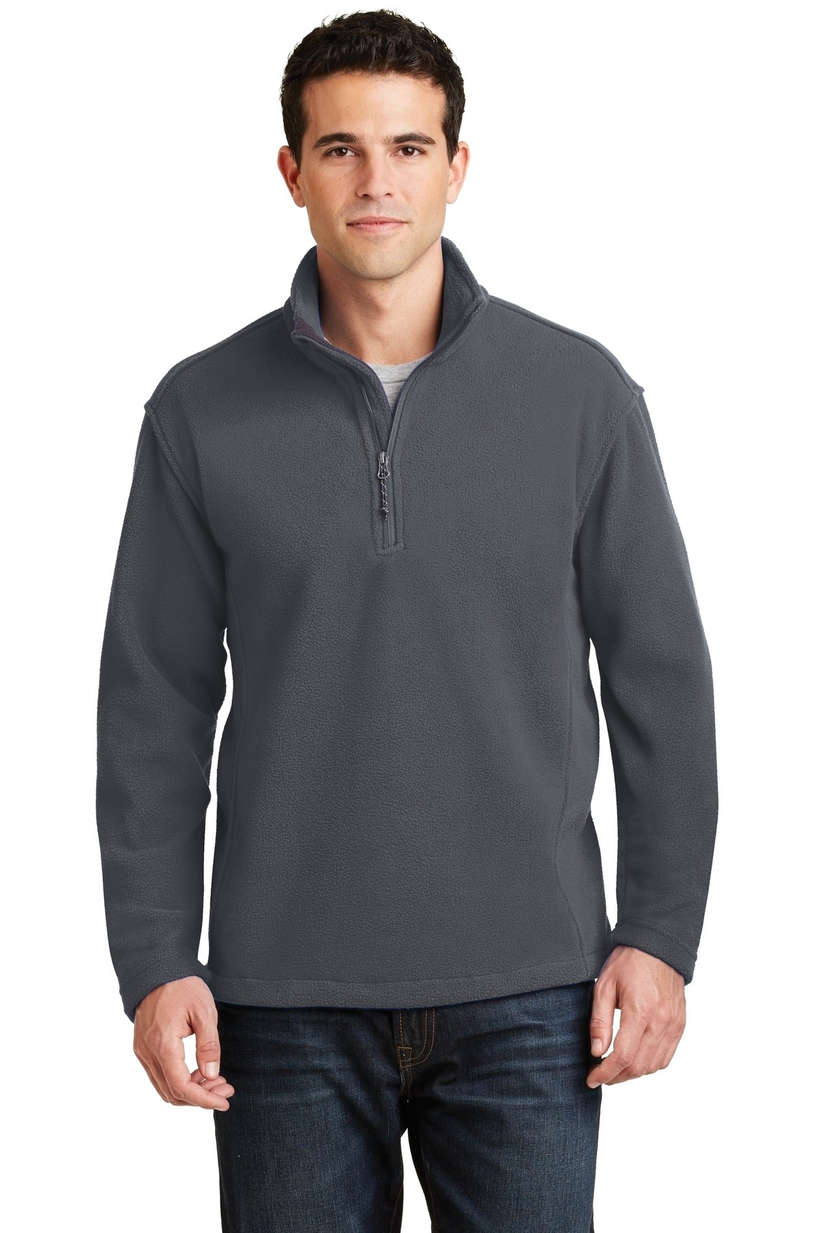 Port Authority Value Fleece 1/4-Zip Pullover. F218 Iron Grey