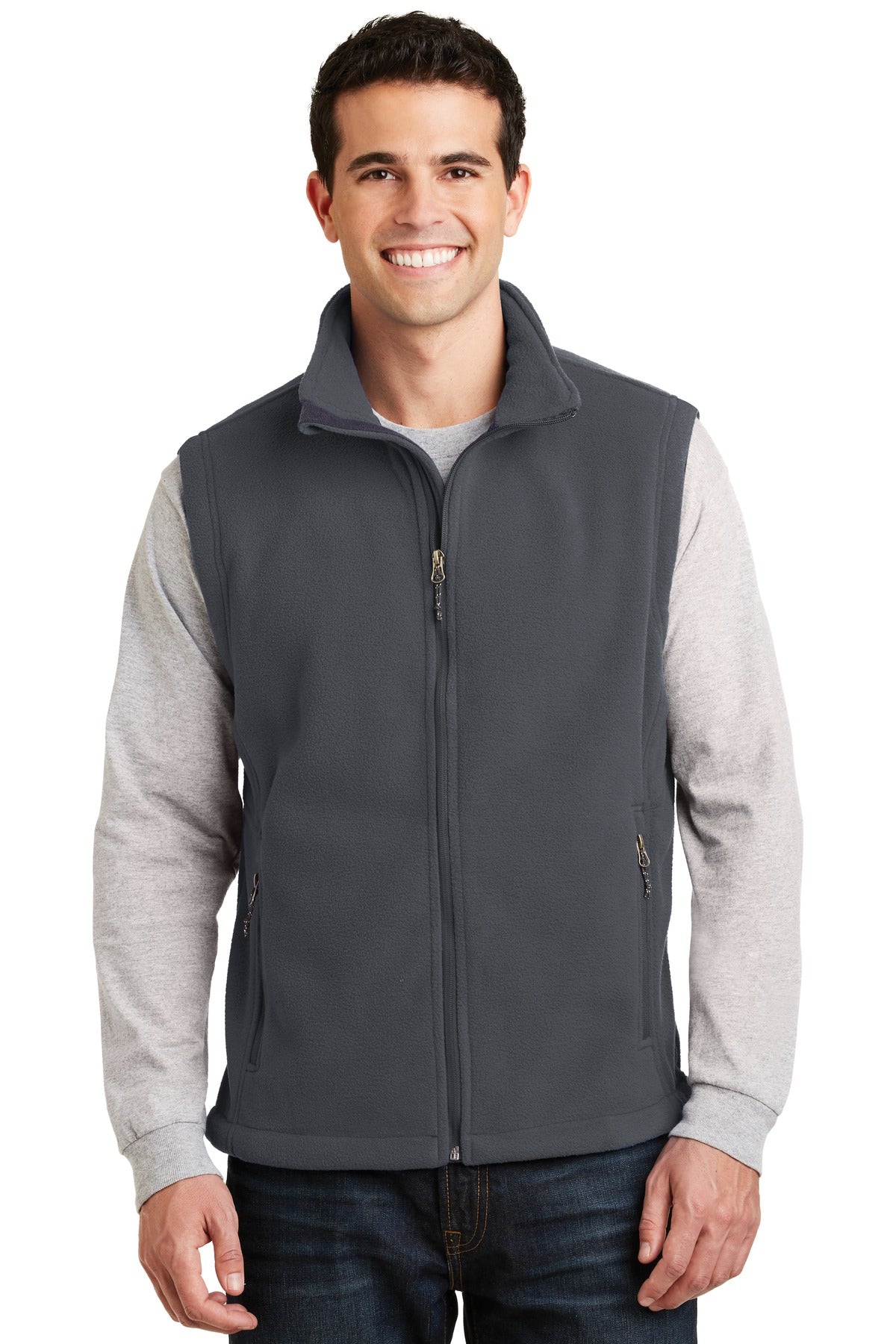 Port Authority Value Fleece Vest. F219 Iron Grey
