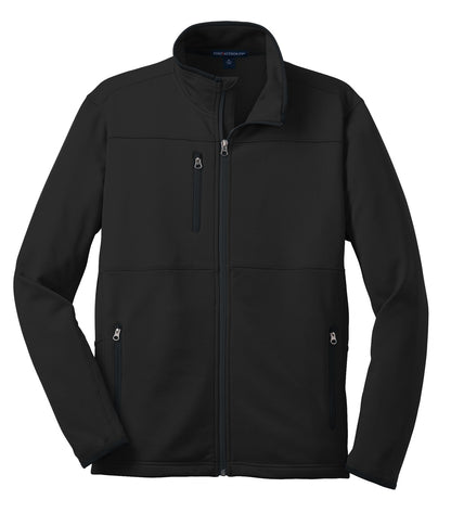 Port Authority Pique Fleece Jacket. F222 Black
