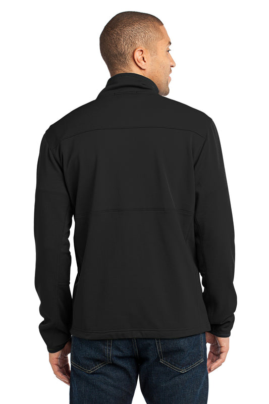 Port Authority Pique Fleece Jacket. F222 Black