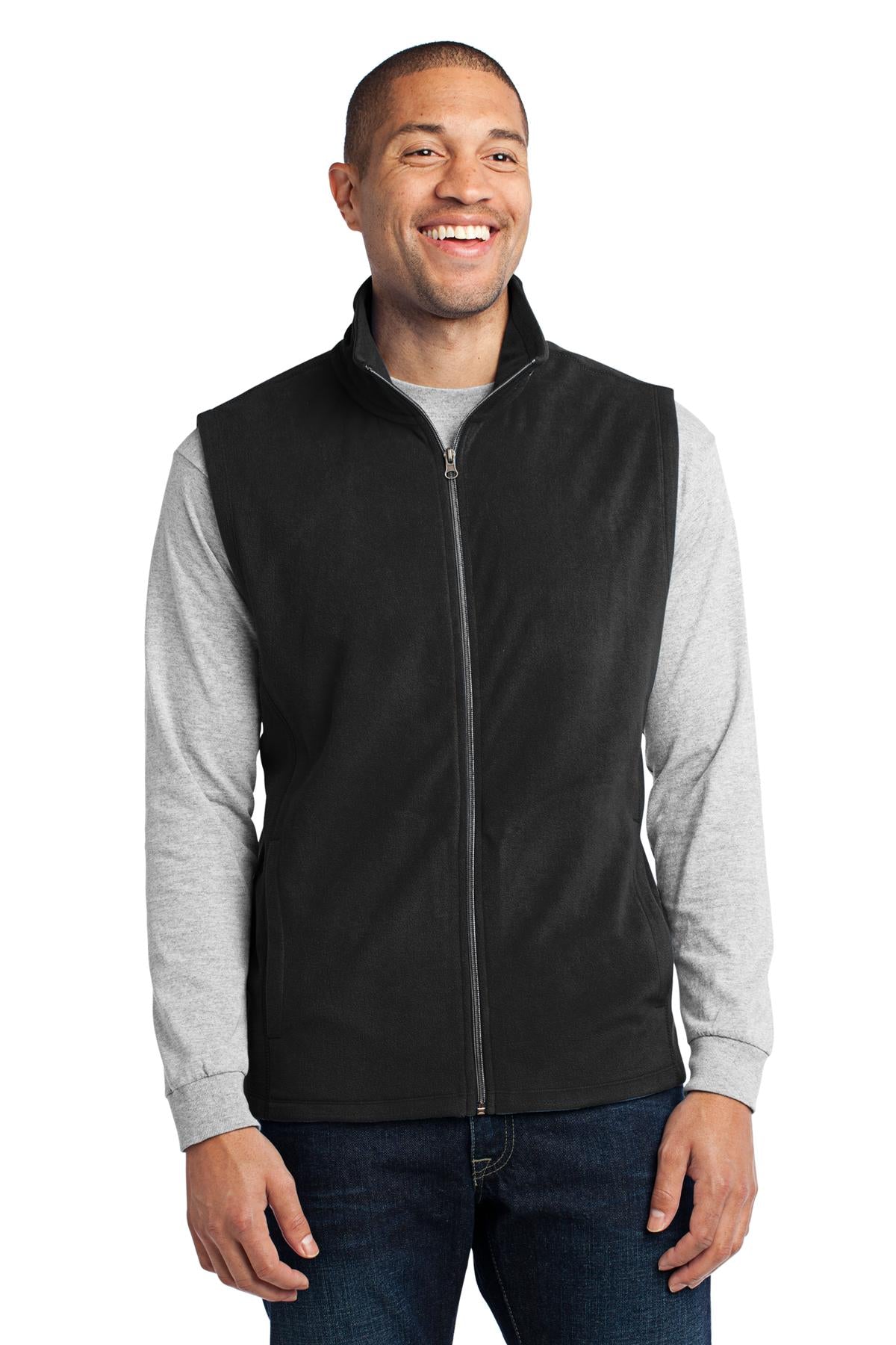 Port Authority Microfleece Vest. F226 Black