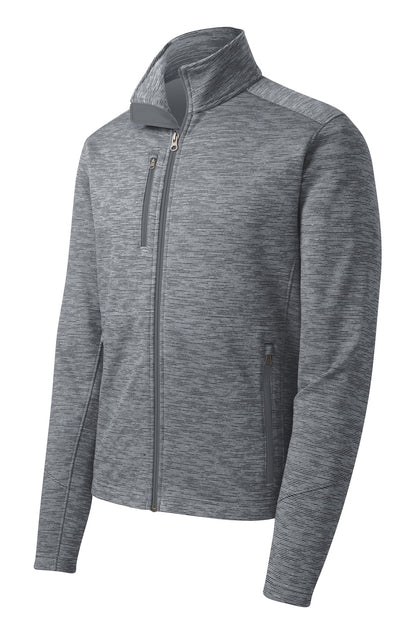 Port Authority Digi Stripe Fleece Jacket F231 Grey