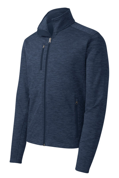 Port Authority Digi Stripe Fleece Jacket. F231 Navy