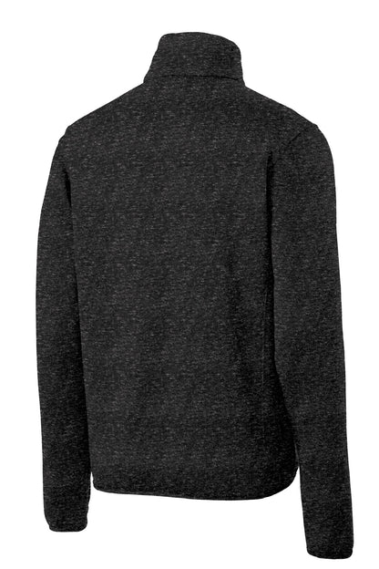 Port Authority Sweater Fleece Jacket. F232 Black Heather