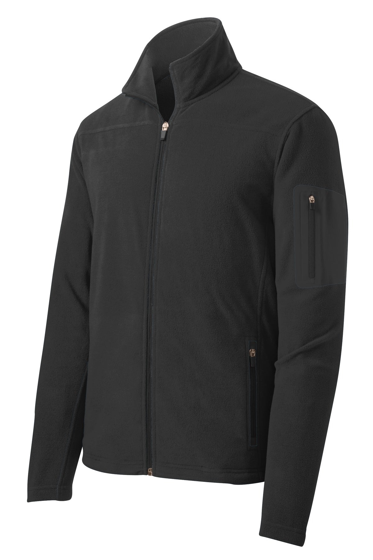 Port Authority Summit Fleece Full-Zip Jacket. F233 Black/ Black