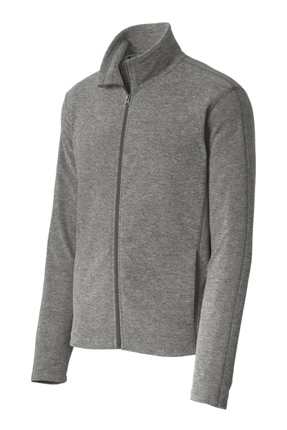 Port Authority Heather Microfleece Full-Zip Jacket. F235 Pearl Grey Heather