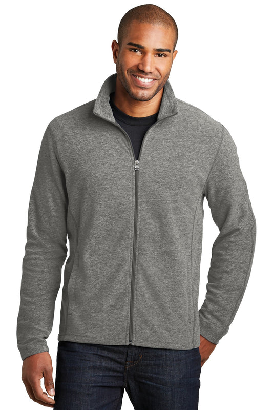 Port Authority Heather Microfleece Full-Zip Jacket. F235 Pearl Grey Heather