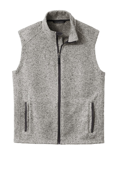 Port Authority  Sweater Fleece Vest F236 Grey Heather