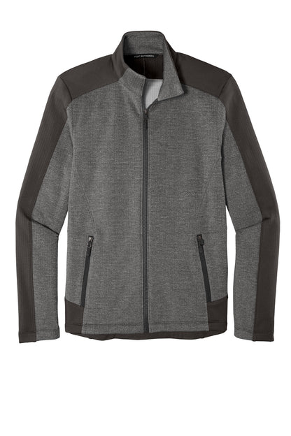 Port Authority  Grid Fleece Jacket. F239 Grey Smoke Heather/ Grey Smoke