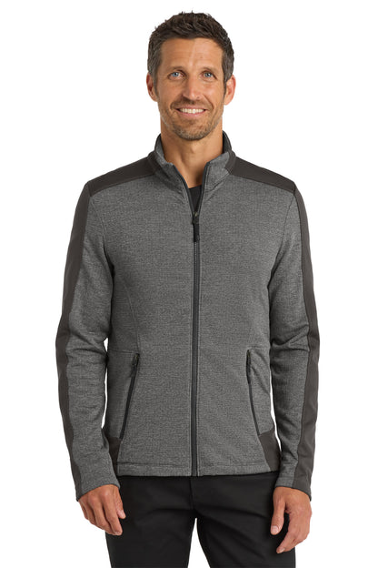 Port Authority  Grid Fleece Jacket. F239 Grey Smoke Heather/ Grey Smoke
