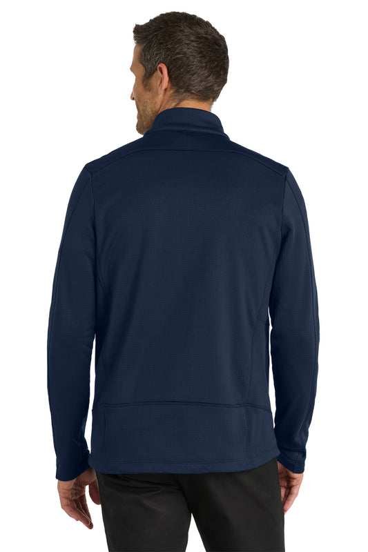 Port Authority  Grid Fleece Jacket. F239 River Blue Navy