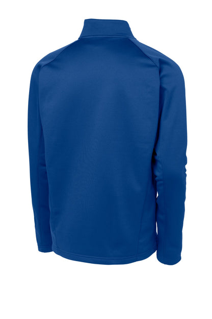 Sport-Tek Sport-Wick Fleece 1/4-Zip Pullover.  F243 True Royal/ Silver
