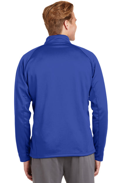Sport-Tek Sport-Wick Fleece 1/4-Zip Pullover.  F243 True Royal/ Silver