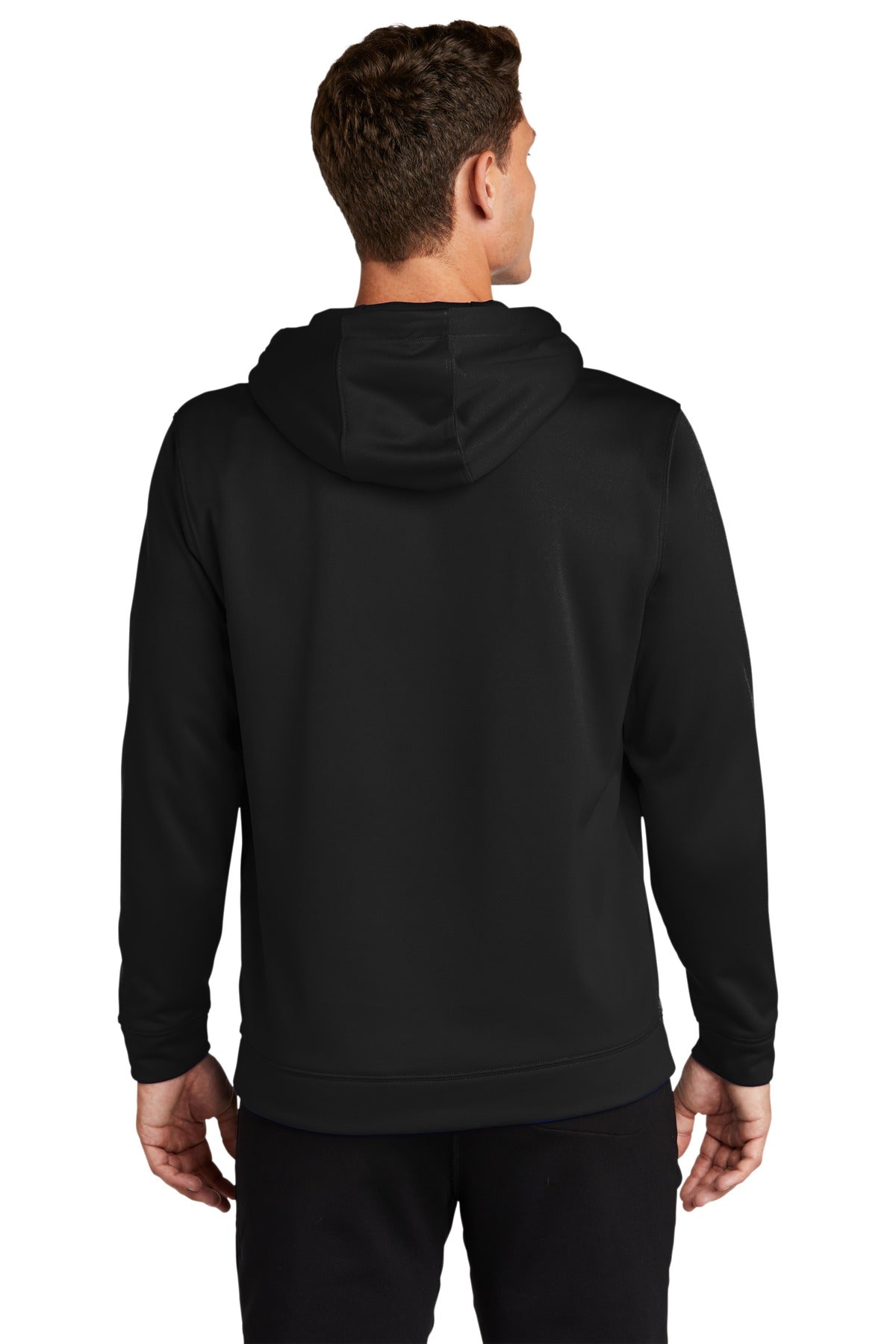 Sport-Tek Sport-Wick Fleece Hooded Pullover.  F244 Black