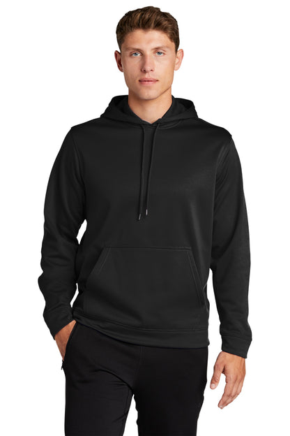 Sport-Tek Sport-Wick Fleece Hooded Pullover.  F244 Black
