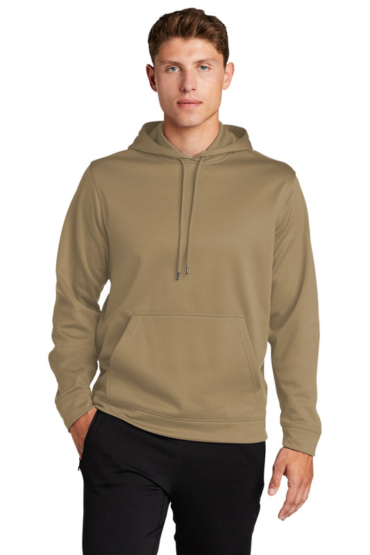 Sport-Tek Sport-Wick Fleece Hooded Pullover.  F244 Coyote Brown