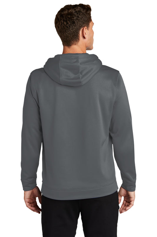 Sport-Tek Sport-Wick Fleece Hooded Pullover.  F244 Dark Smoke Grey