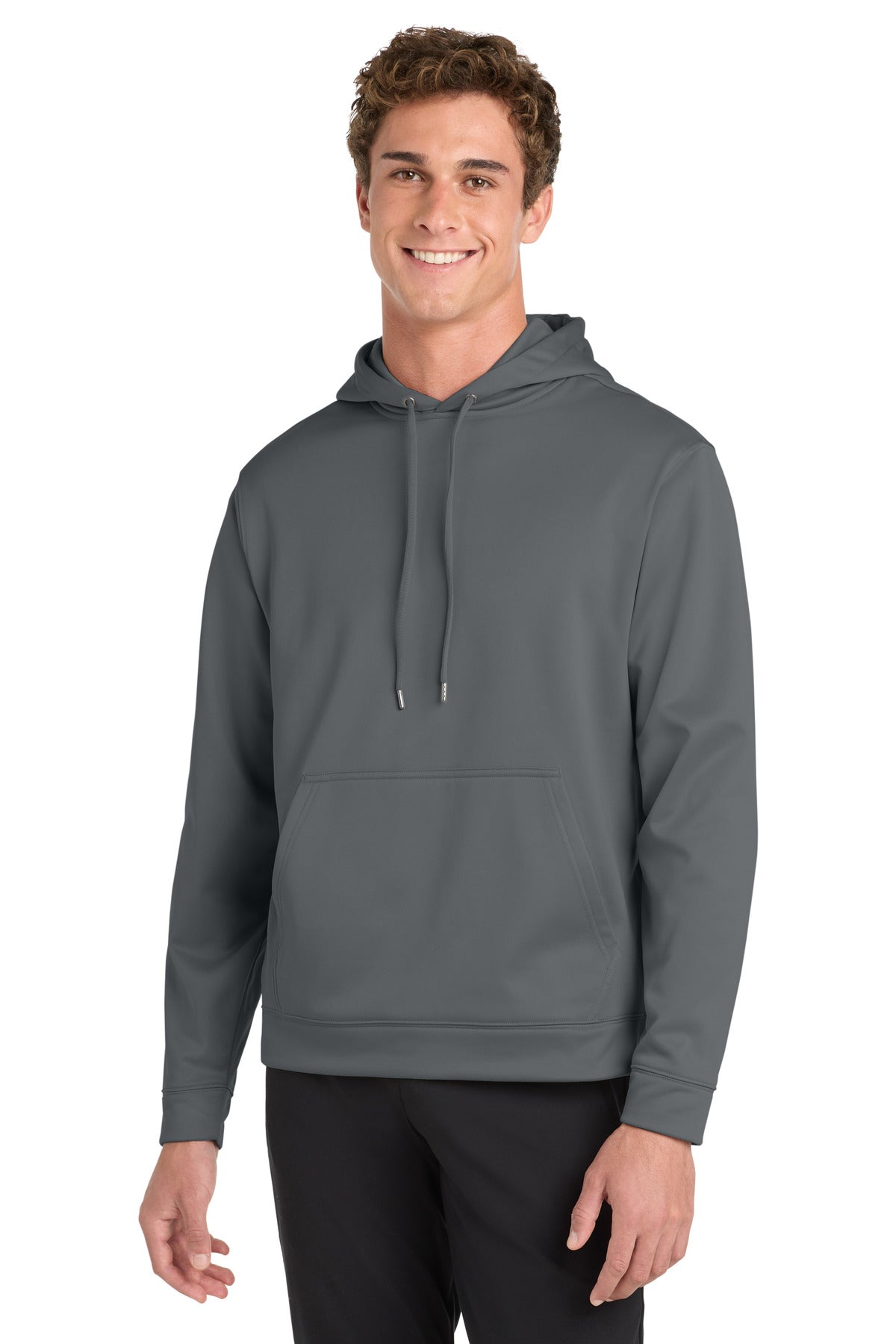 Sport-Tek Sport-Wick Fleece Hooded Pullover F244 Dark Smoke Grey