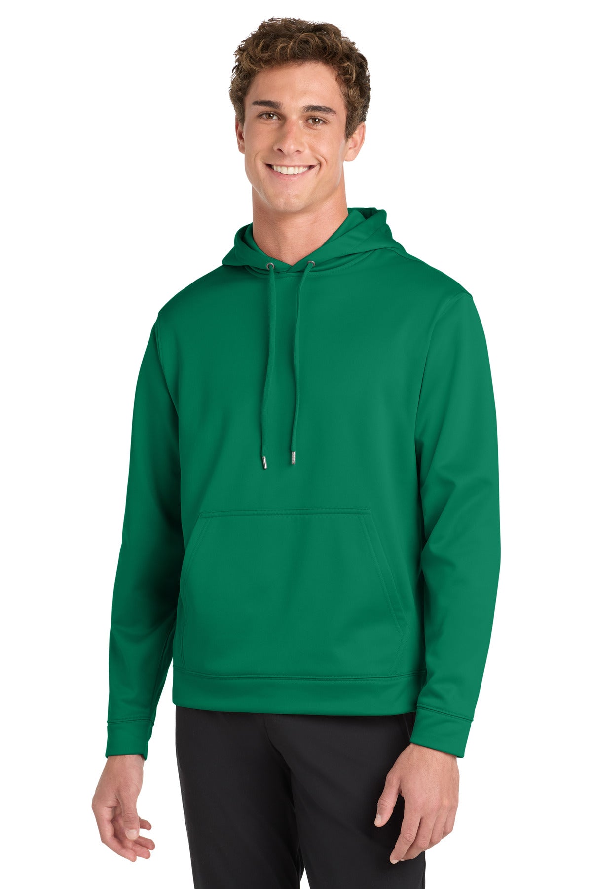 Sport-Tek Sport-Wick Fleece Hooded Pullover F244 Kelly Green