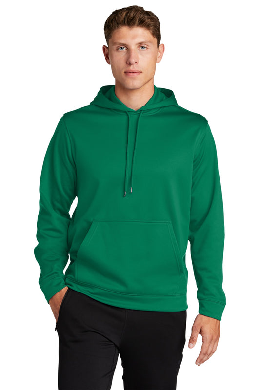 Sport-Tek Sport-Wick Fleece Hooded Pullover.  F244 Kelly Green