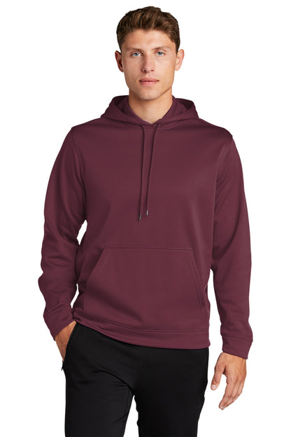 Sport-Tek Sport-Wick Fleece Hooded Pullover.  F244 Maroon