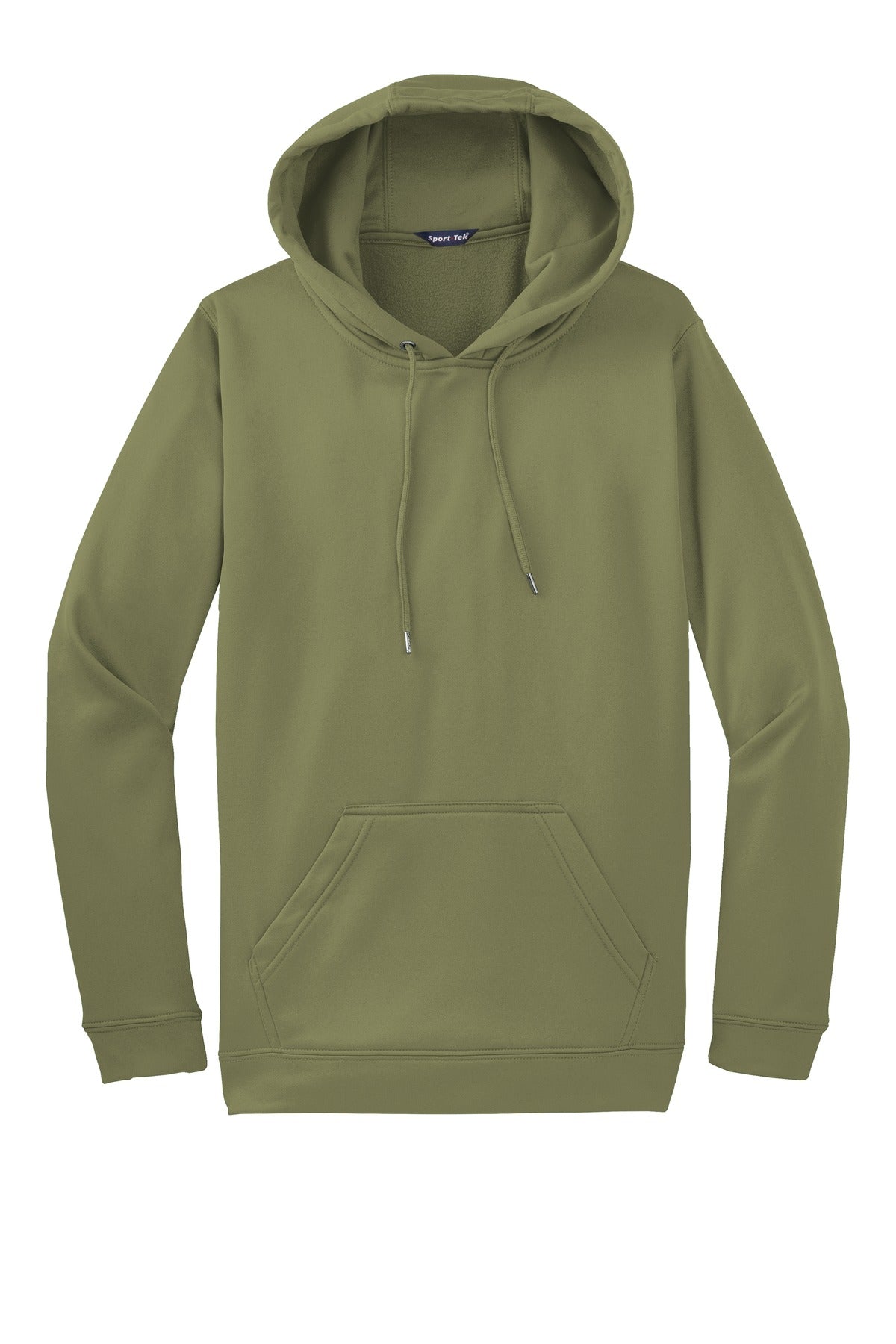 Sport-Tek Sport-Wick Fleece Hooded Pullover.  F244 Olive Drab Green