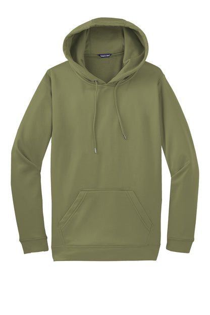Sport-Tek Sport-Wick Fleece Hooded Pullover.  F244 Olive Drab Green